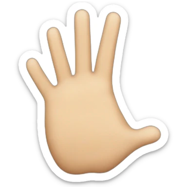 Una mano golpeando a otra mano sticker