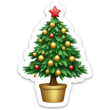 Coquette Christmas tree sticker