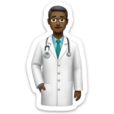 Medical doctor lab coat sticker