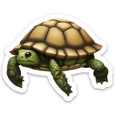 🐢 given emoji in black colour  sticker