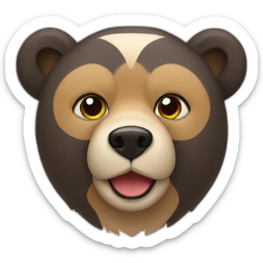 Oso de buenos días sticker