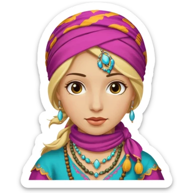 gypsy blonde  sticker