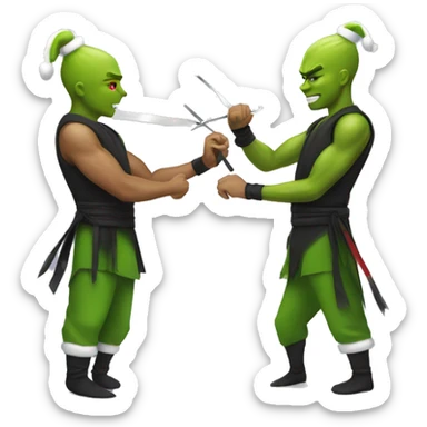 ninja getting a low taper fade from the yn grinch sticker