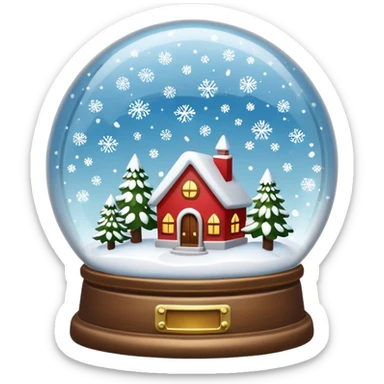 snow globe sticker