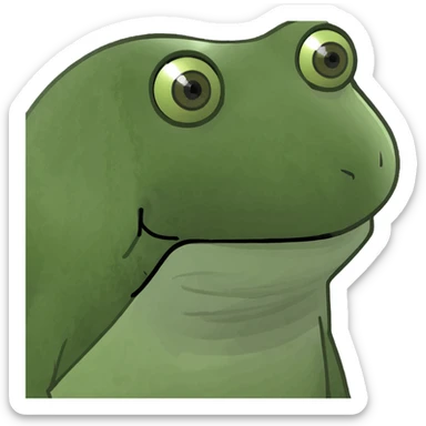 tongue out and hands on side sticker