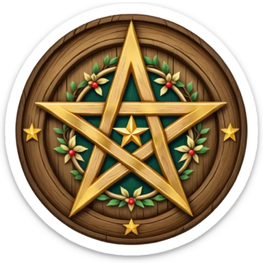 yule pentacle sticker