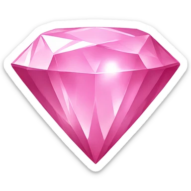 Pink diamond sticker