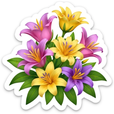 A bouquet of flowers sticker