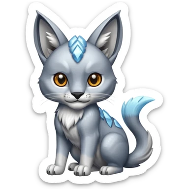 Scaley Shiny Glacial Rhypherior-Caracal-dog sticker