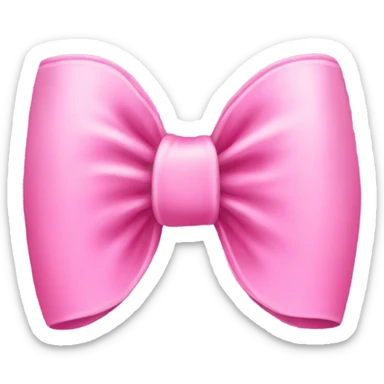 A bow pink sticker