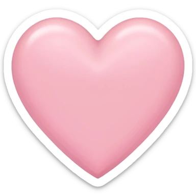 Pink pastel heart sticker