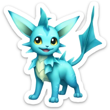 Vaporeon full body sticker