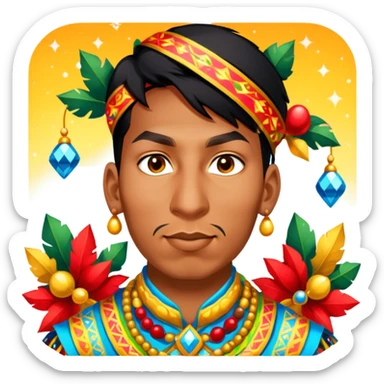 Colorful Parade Participant sticker