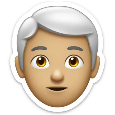 Person shh with eyebrows raised  sticker