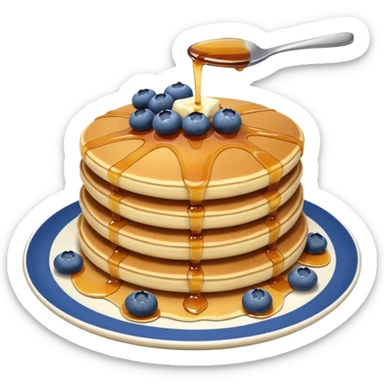 Blueberry pancake sticker