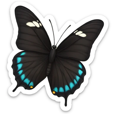 black butterfly sticker