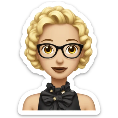 Chic@ en cuadro sticker