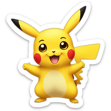 Pikachu thumbs up sticker