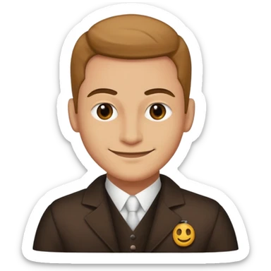 Con artist,Knave. Half body sticker