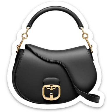 all white Dior's Designer Saddle Bag  sticker