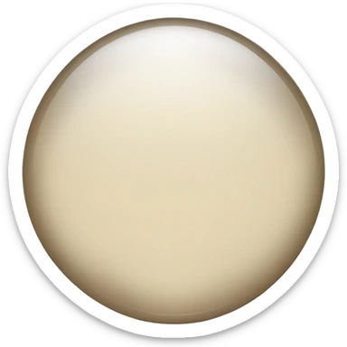 Beige crystal circle sticker