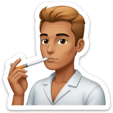 Smoking a vape  sticker