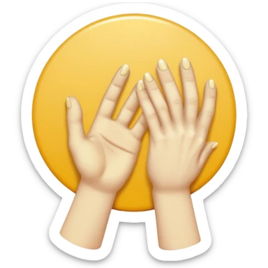 a cursed yellow circle with rock hands and he looks super drunk sticker