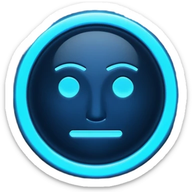 RFID signal sensor iphone style emoji no face...  sticker