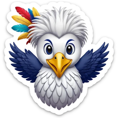 New Orleans Pelicans basketball mascot sticker