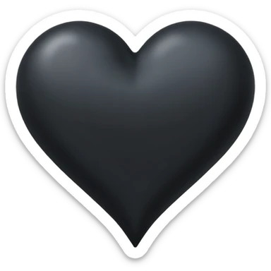 BLACK HEART WITH A BACKGROUND IN THE COLOR #30184c sticker