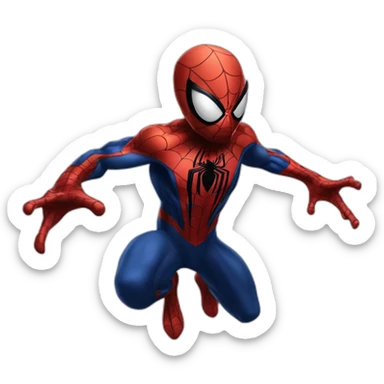 spiderman symbiote mad sticker