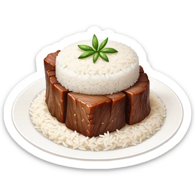 Short ribs and rice  sticker