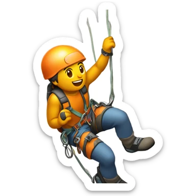 rock climber emoji but i want the peach emoji instead of the rock sticker