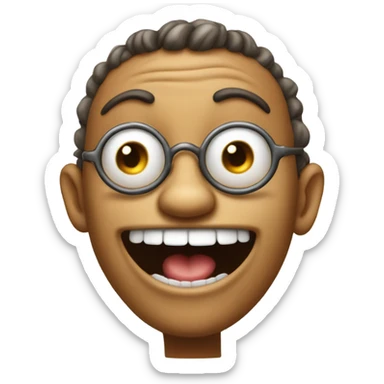 A silly little guy sticker