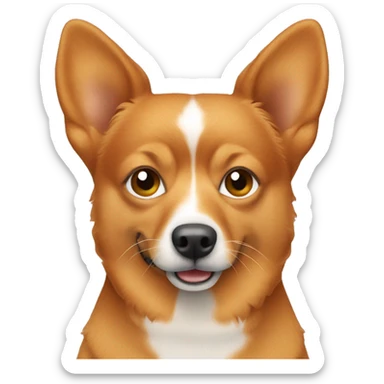 Ginger Dog breed mittel spitz   sticker