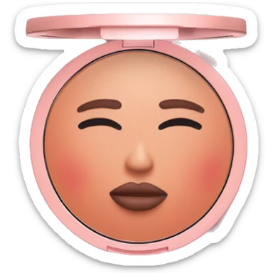 blush compact makeup  sticker