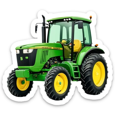 Tractor - John Deere 5055E (Model Year: 2021) (Iconic colour: Green with yellow) sticker
