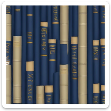 dark blue books sticker