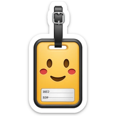 luggage tag sticker