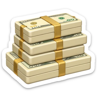 plain ivory money sticker