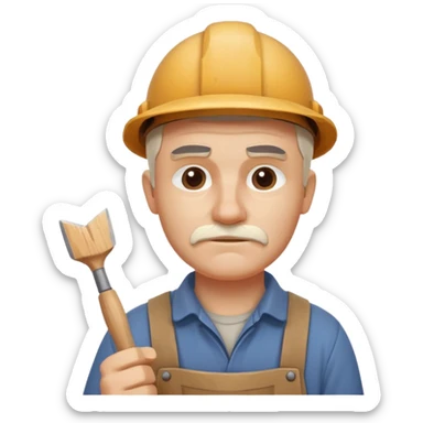 wood carving carpenter portrait, head and shoulders only, carving wooden figure with chisel, wood shavings visible, focused craftsman expression, artisan workshop vibe, 3D cartoon style, mobile game icon style, clean background, no text, no watermark
 sticker