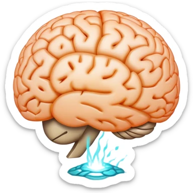 core memories orb in brain  sticker