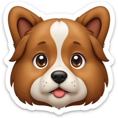 Begging dog  sticker