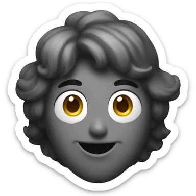 Corazon vendado color negro sticker