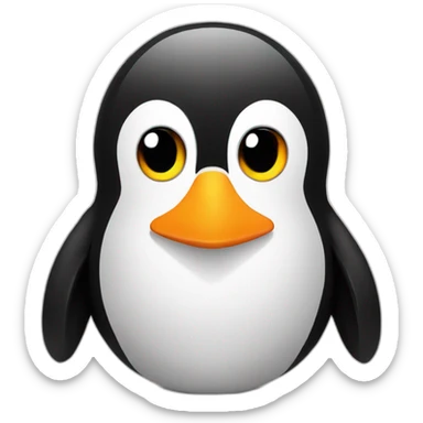 Linux tux penguin sticker