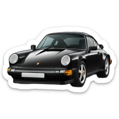 black porsche 911 992 sticker