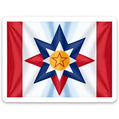 Native American Cherokee flag  sticker