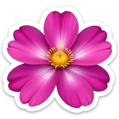 Make an astetic flower sticker