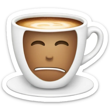 Good morning with a cup of coffee  sticker