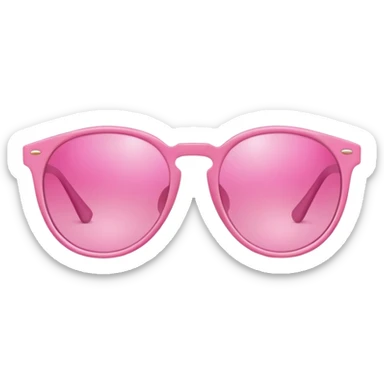 pink sunglasses, fashionable pink frame sunglasses with pink lenses sticker
